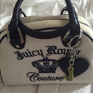 Juicy royal couture soft velour bowler bag